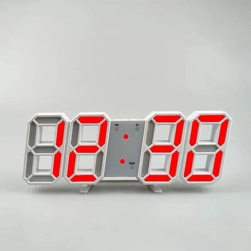 Purchase Products Clock 3D LED Digital Alarm Clock Wall Clock Time/date/temperature For Home/kitchen/office Clocks Decor Garden Qoraheyhub 03 02 05 03-02-05-04-01-07-06-08-