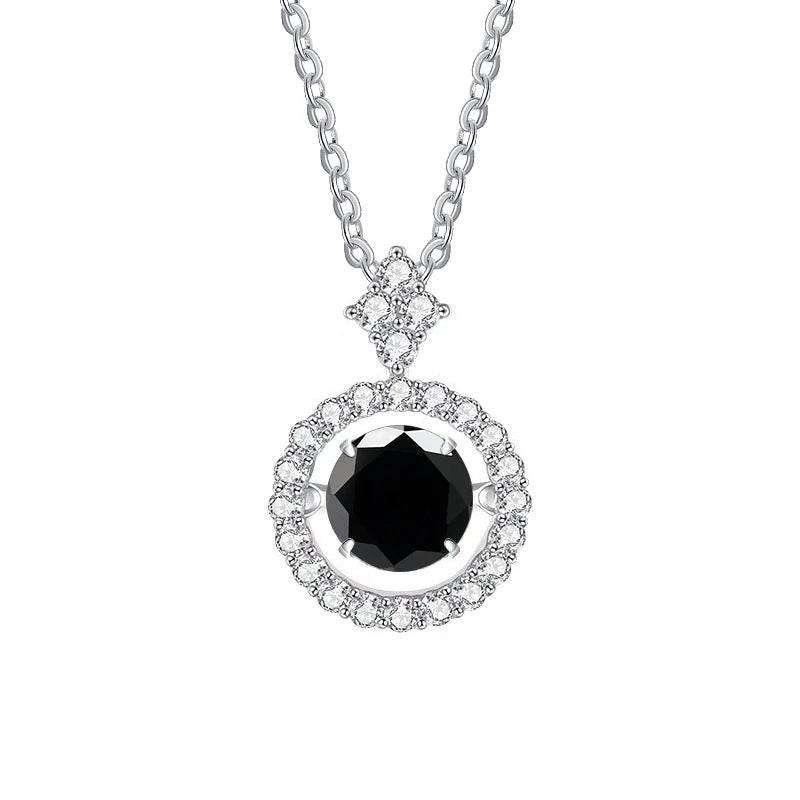 BIJOX STORY 1 CT Moissanite Pendant For Women Simulated Diamond Necklace S925 Sterling Silver Jewelry Girl Valentine's Day Gift - Jewelrieshub - - jewelrieshub.com - Jewelrieshub -