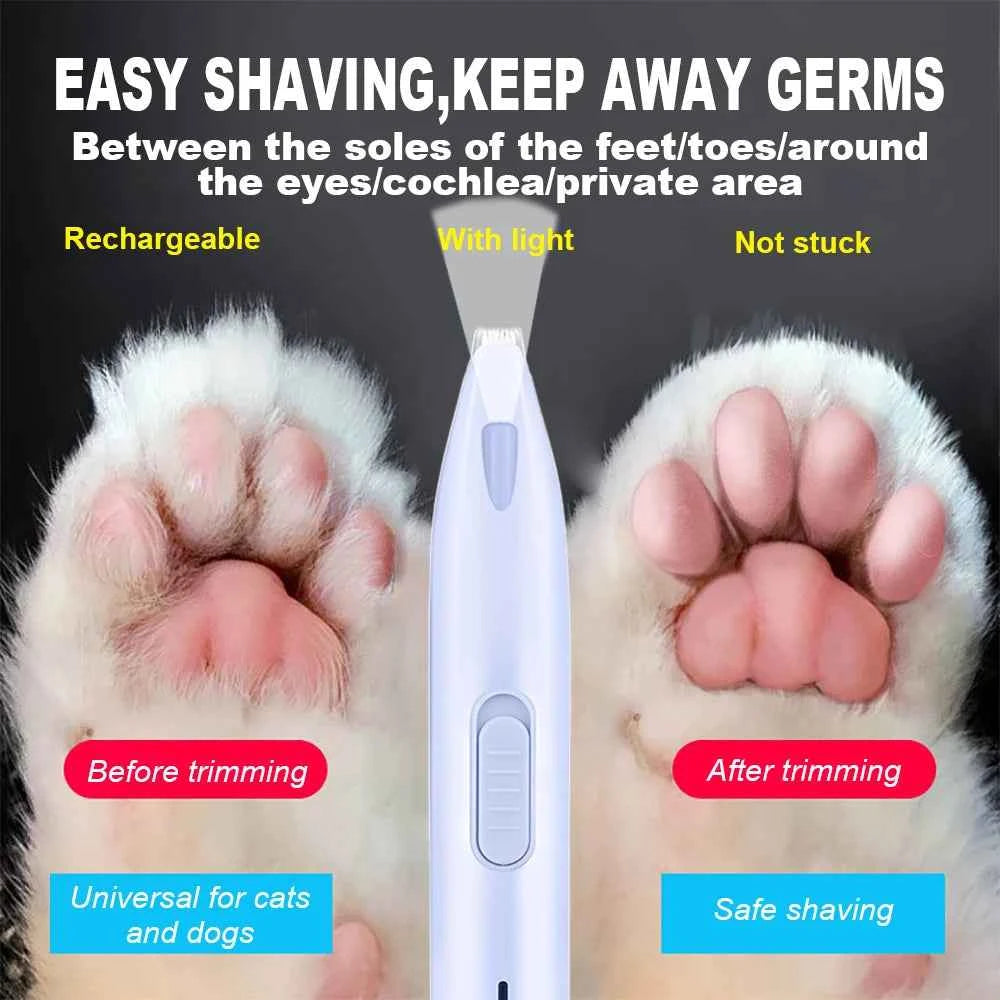 Dog Hair Trimmer Electric Dog Cutter Professional Pet Foot Hair Trimmer Professional Pet Nose/Ear/Paw Trimmer Accessories