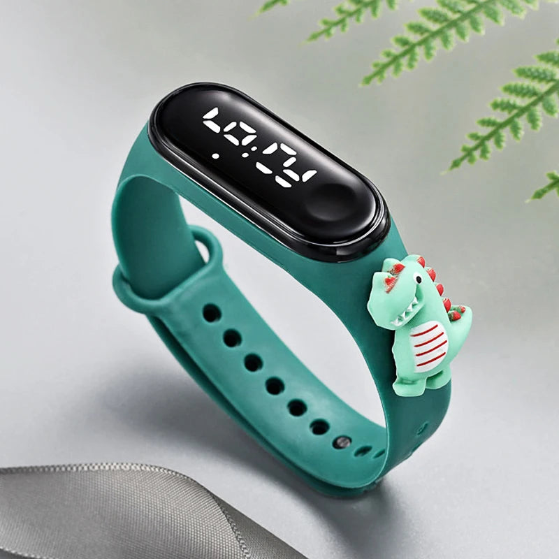 Waterproof Sports Watch for Kids Cartoon Dinosaur Unicorn Toys Children Led Digital Electronic Watch for Boys Girls Bracelet - Qoraheyhub