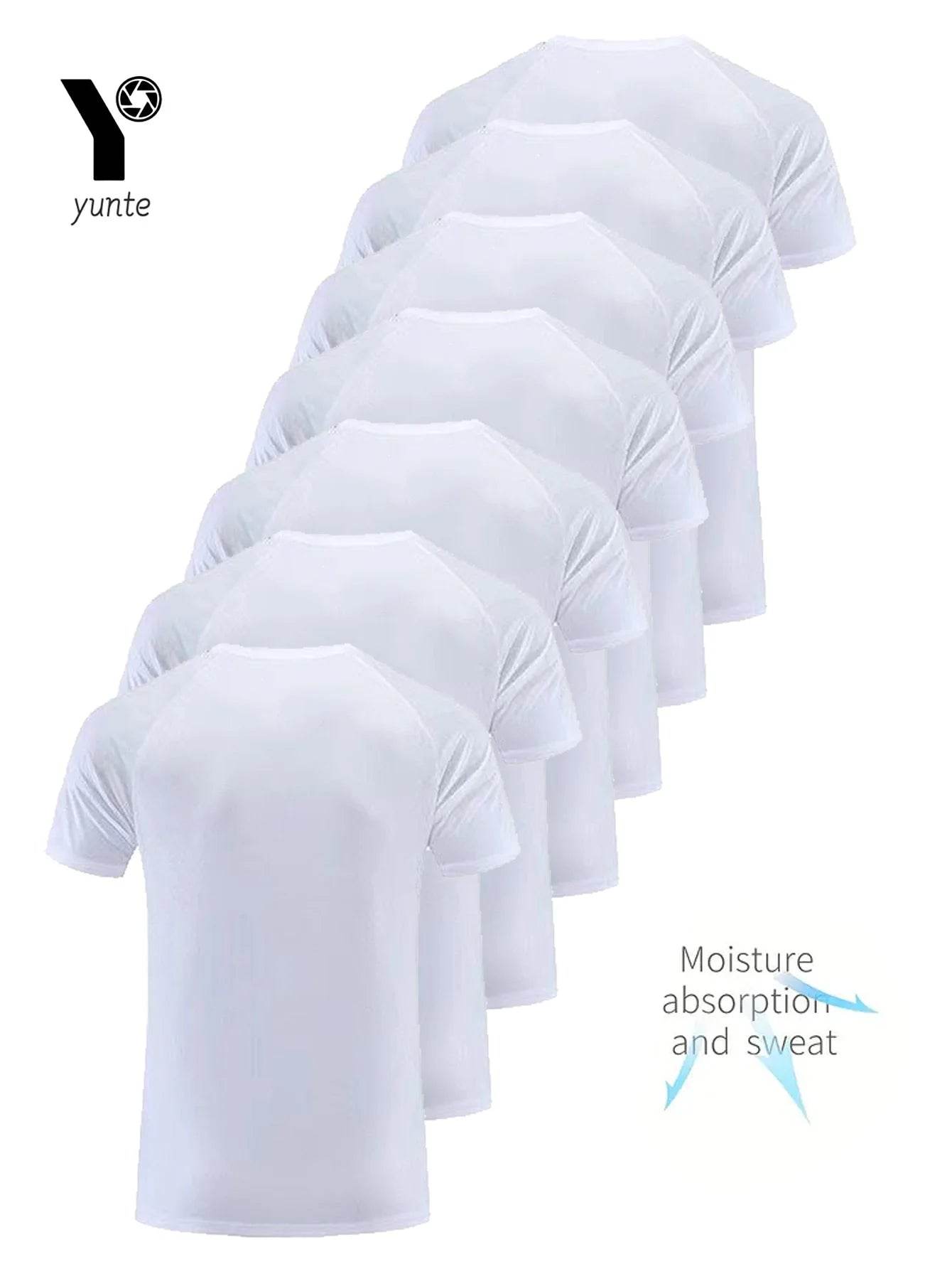 Round Neck T-Shirt 7-Piece White Ultra-Light Men's Quick-Drying Breathable Sweat-Absorbent Shirt Suitable for Fitness Gym and Ru Qoraheyhub White 7pcs / XS / Pack of more White 7pcs / M / Pack of more White 7pcs / S / Pack of more White 7pcs / XS / Pack of more-White 7pcs / M / Pack of more-White 7pcs / S / Pack of more-White 7pcs / XL / Pack of more-White 7pcs / L / Pack of more-White 7pcs / XXL / Pack of more-