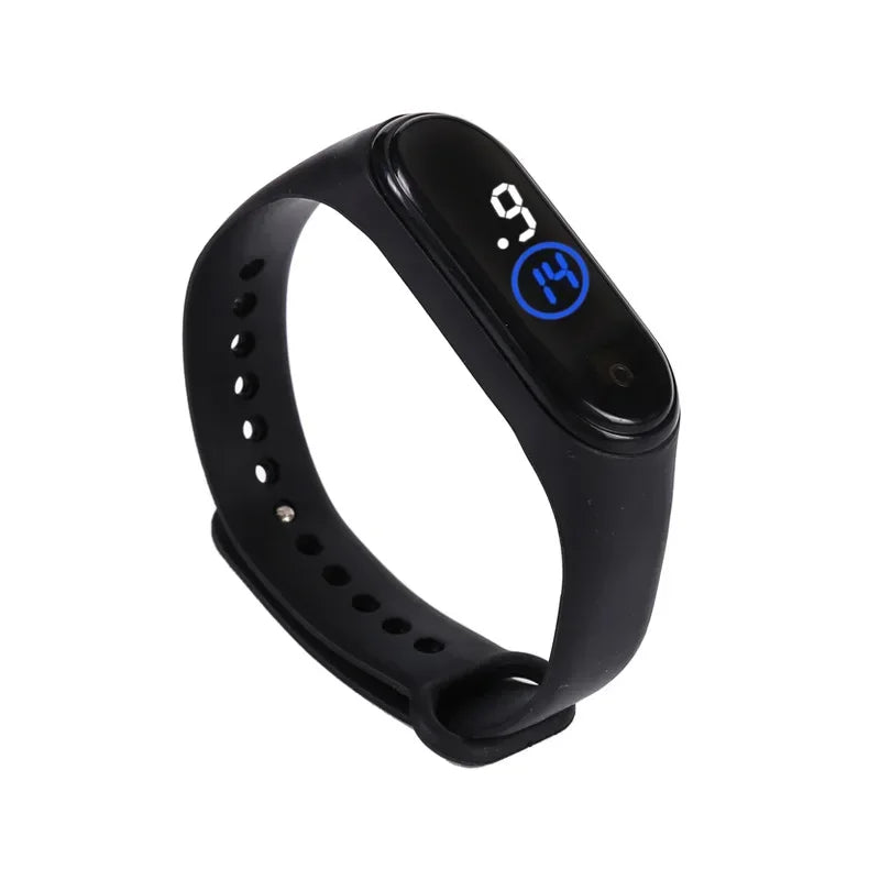 Fashion Sports Watch for Kids Children Waterproof Led Digital Watch Ultra-light Silicone Strap Teen Boys Girls WristWatch Unisex - Qoraheyhub