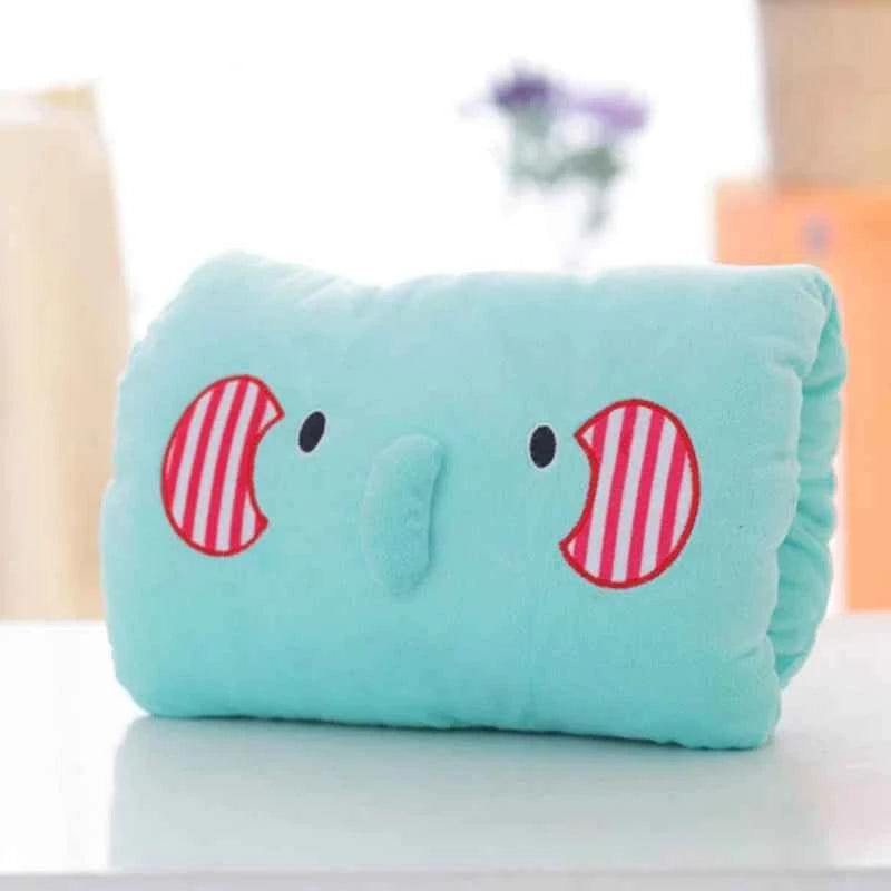 Cute Cartoon Animal Plush Hand Warmer Cushion Soft Pillow for Home Room Decoration, Camping Outdoor & Kids Toddlers Gift