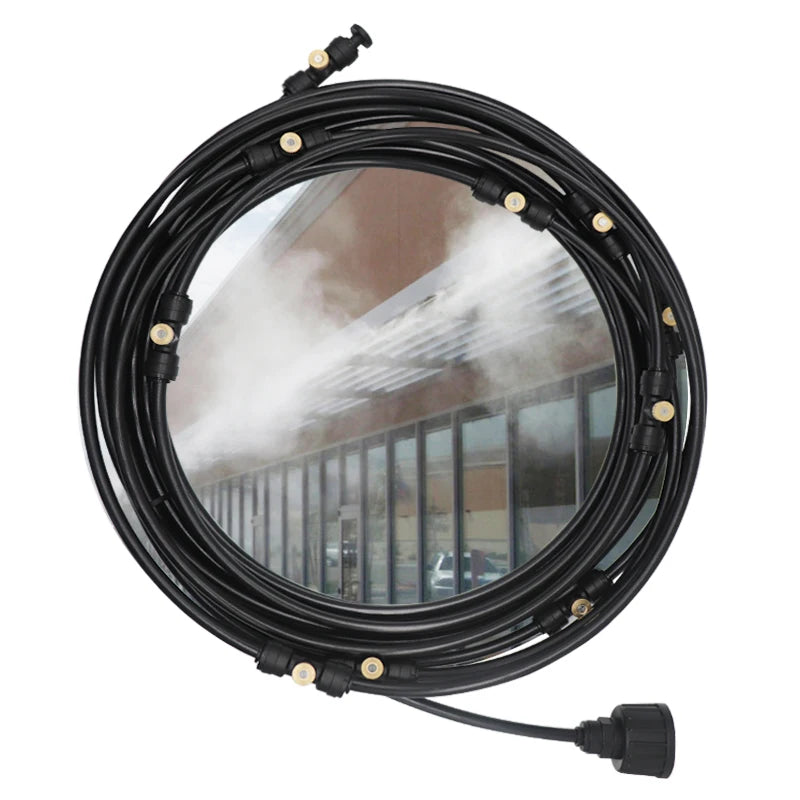6/9/12/15/18m Outdoor Cooling Patio Misting System Fan Cooler Water Mist Gardenhouse Spray Hot fog misting system