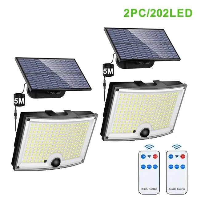 200/238 LED Solar lights motion sensor outdoor waterproof security lights Super Bright spotlight wall lamp for Garden Garage