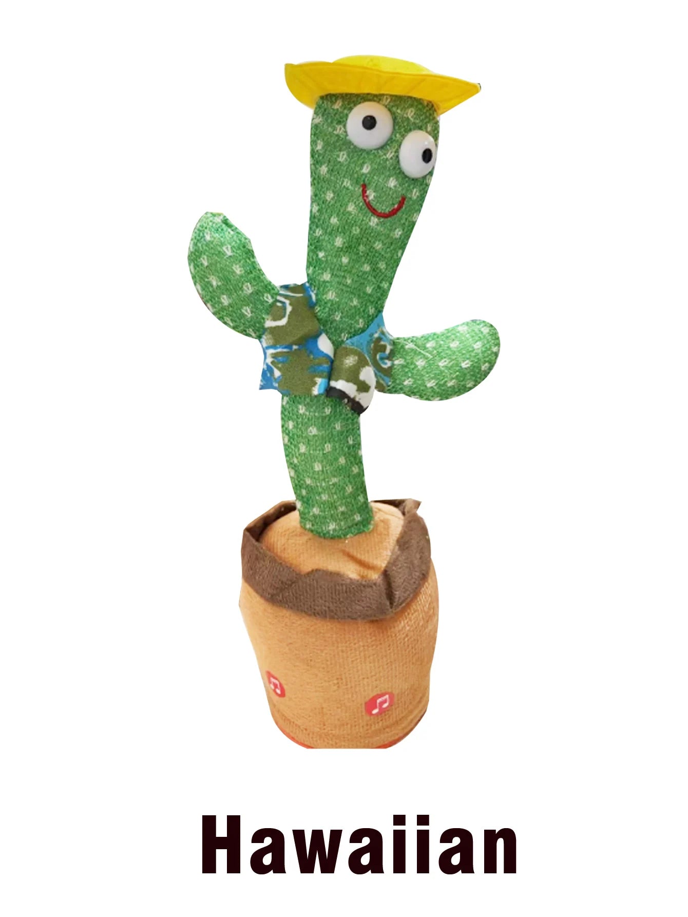 Children's Electronic Dancing Cactus Sound Toy Phone Plush Shine Sing Talking 120 Songs Recording Birthday Party Christmas Gift - Qoraheyhub
