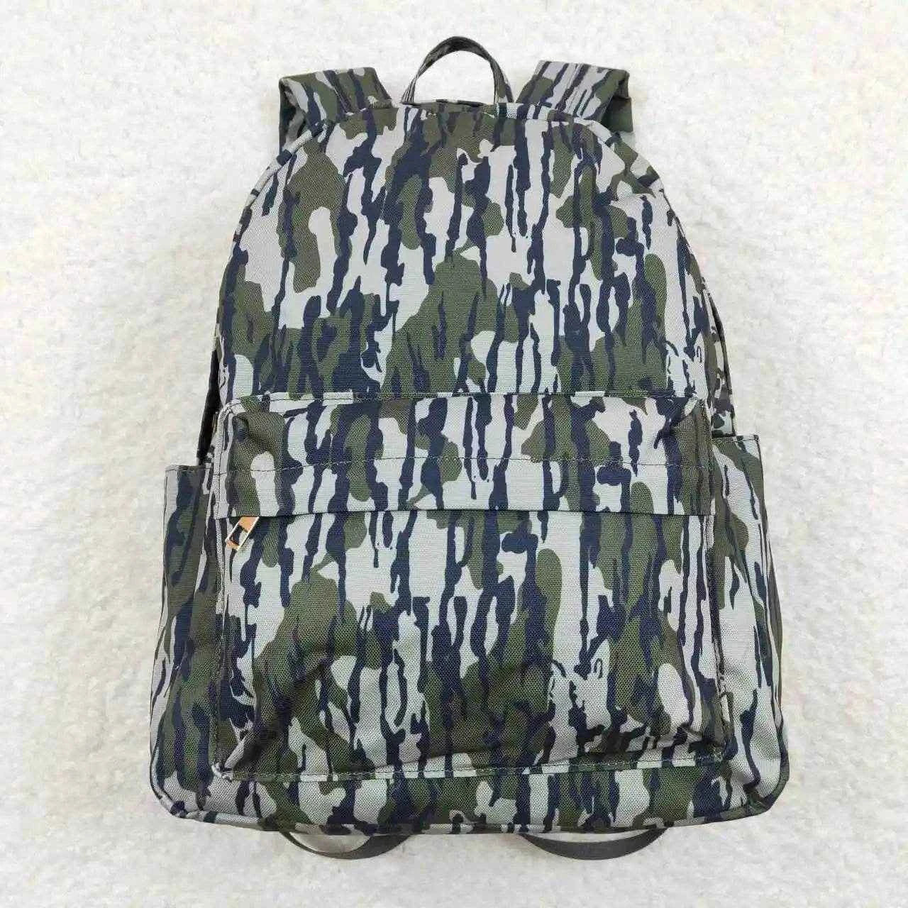 Wholesale RTS Factory Children Camo Grey Backpack Travel Daypack Toddler Outdoor Portable Teen Girl Boy Kids Boutique School Bag
