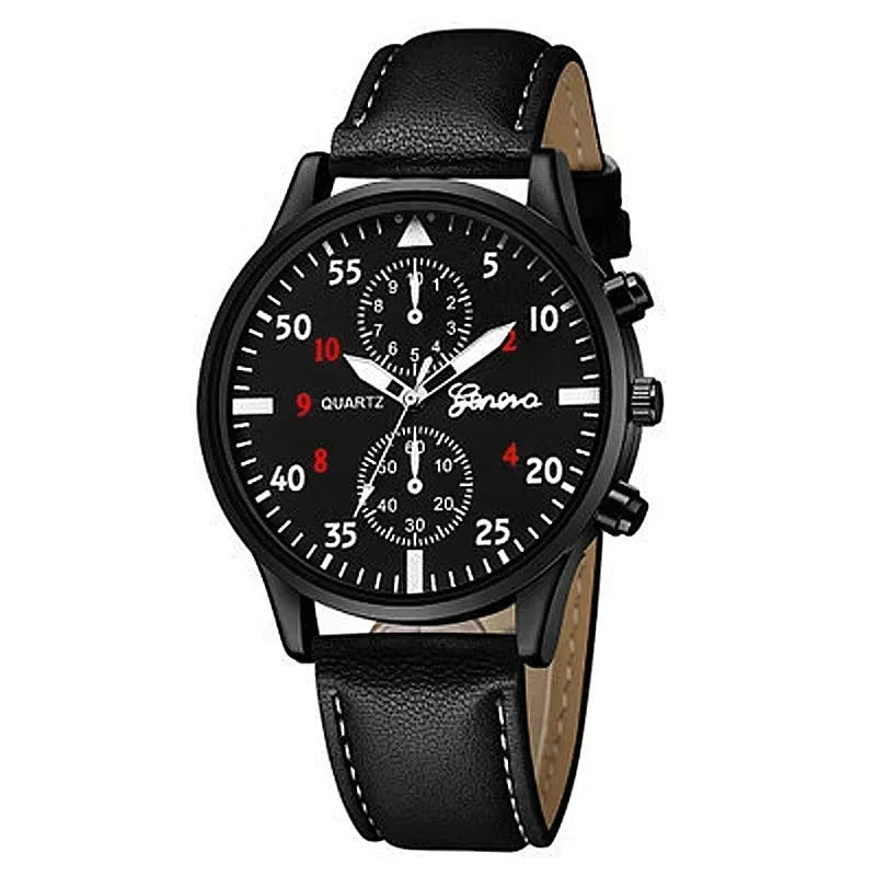 Reloj Hombre Watches for Men Business Mens Watch Luxury Leather Bracelet Quartz Wristwatch Casual Clock Gift Montres Hommes - Qoraheyhub