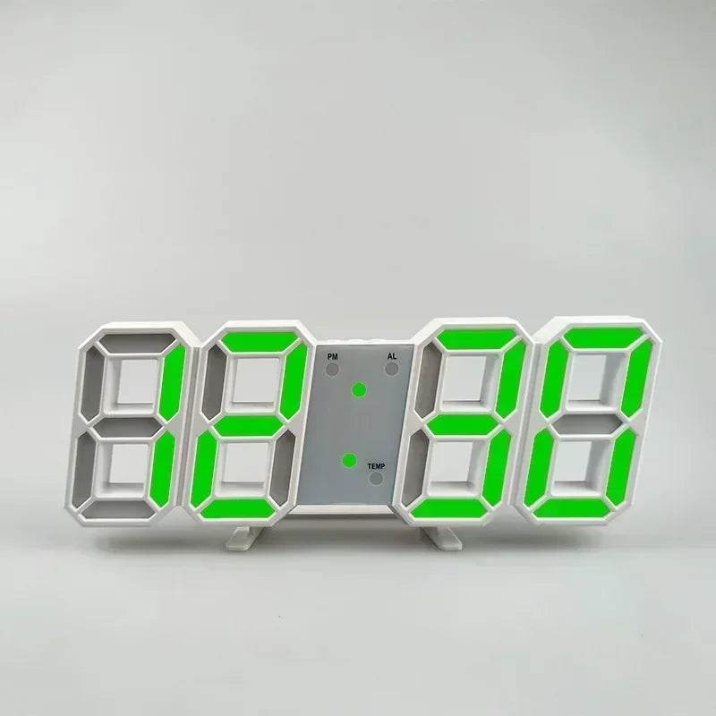 Purchase Products Clock 3D LED Digital Alarm Clock Wall Clock Time/date/temperature For Home/kitchen/office Clocks Decor Garden Qoraheyhub 03 02 05 03-02-05-04-01-07-06-08-