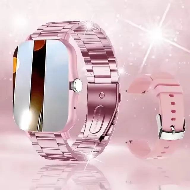 2025 Smart Watch 2.01‘’ Full Touch Amoled BT Call Sport Waterproof Watches Heart Rate Blood Pressure SmartWatch for Men Women - Qoraheyhub