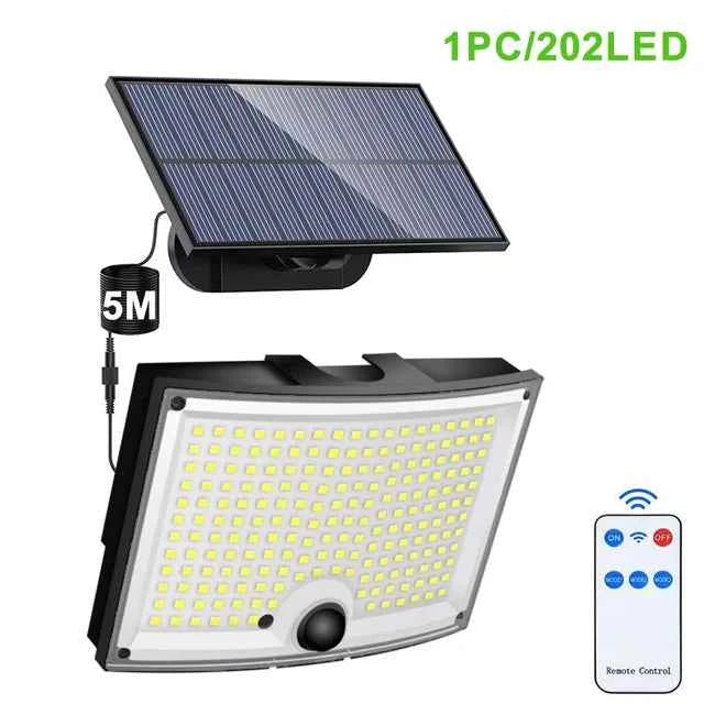 200/238 LED Solar lights motion sensor outdoor waterproof security lights Super Bright spotlight wall lamp for Garden Garage