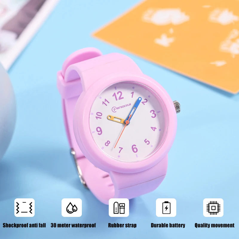 UTHAI CA03 3-12 Year Old Children's Watch Fashion Simple Sports Comfortable Waterproof High Boys Girls Quality Quartz Watches - Qoraheyhub