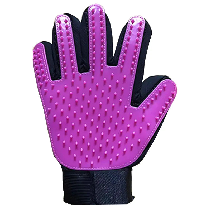 Hot Sell 1PC Cat Hair Remove Gloves Rubber Pet Beauty Cleaning Grooming Effective Massage Dog Combs Floating Brush 6 Color - Qoraheyhub