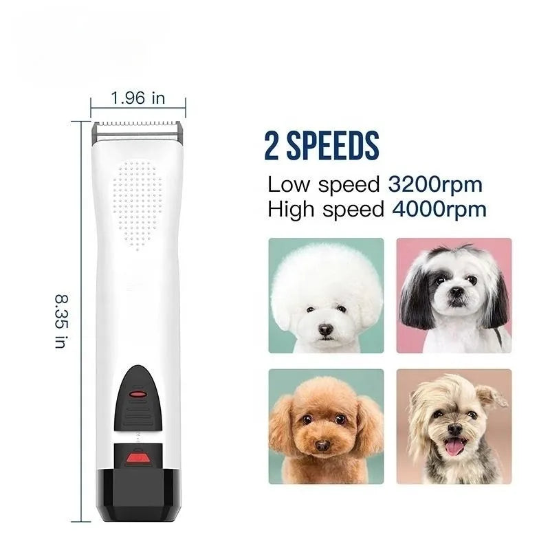 Rechargeable Pet Hair Cutters Professional Big Battery Cat Dog Electric Cordless Grooming Remover Cutting Machine Pet Clippers - Qoraheyhub