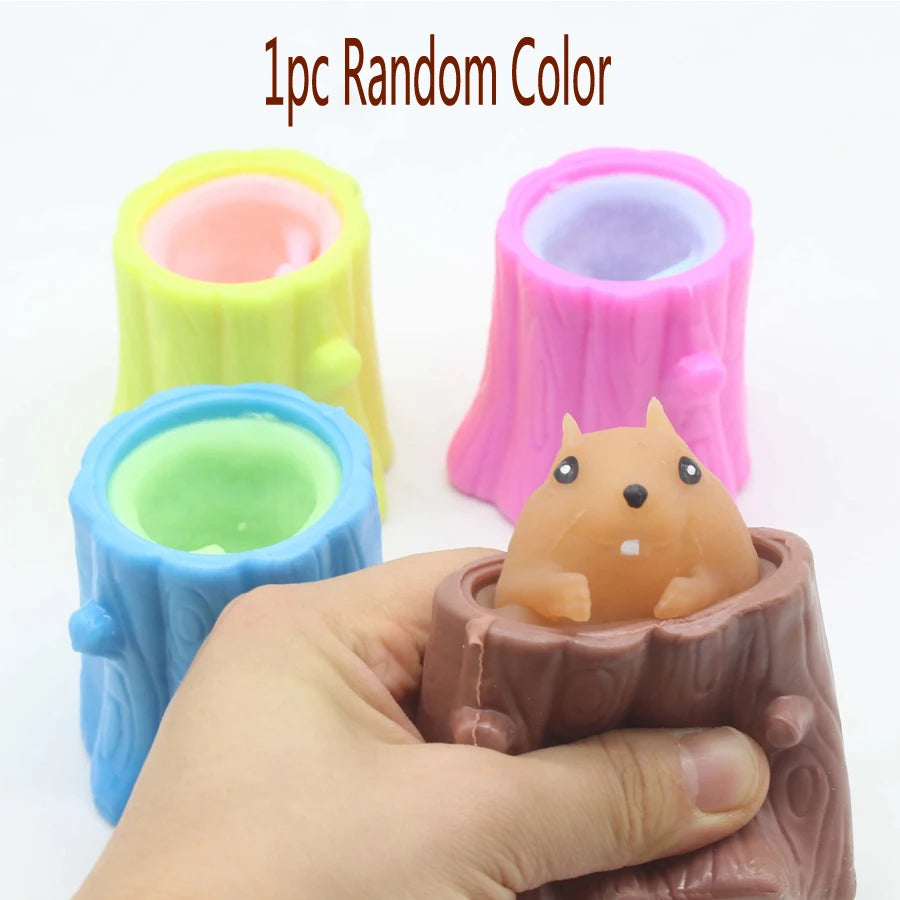 Multiple Types Pop Up FunnySqueeze Anti-stress Toy Hide and Seek Figures Stress Relief Fidget Toys for Kids Adult - Qoraheyhub