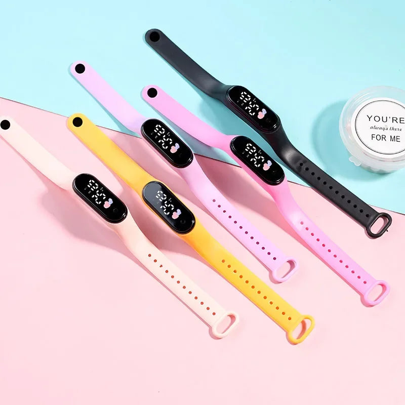 LED Digital Children Watches Birthday Gift for Girls Boy Sport Women Kids Watch Waterproof Bracelet Wristwatch Reloj Niño - Qoraheyhub