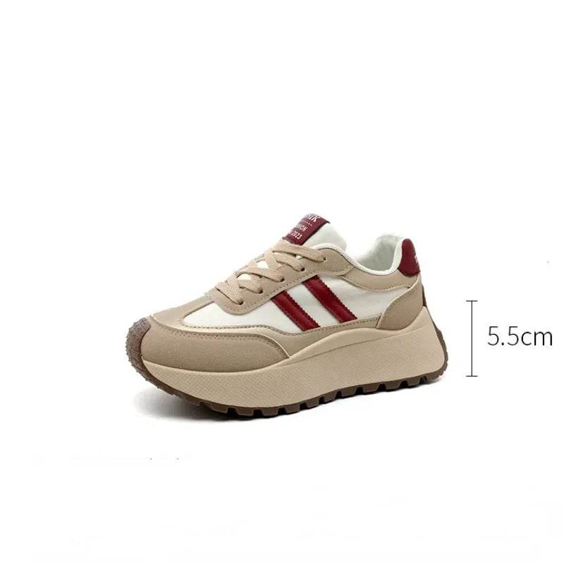 Spring Thick Bottom Women's Shoes 2025 Summer Casual Patchwork Leather Sneakers Casual Vulcanised Shoes Ladies Chaussure Femme Qoraheyhub White / 39 White / 40 Black / 35 White / 39-White / 40-Black / 35-Black / 36-White / 35-White / 36-White / 37-White / 38-Khaki / 39-Khaki / 40-Khaki / 35-Khaki / 36-Khaki / 37-Khaki / 38-Black / 37-Black / 38-Black / 39-Black / 40-