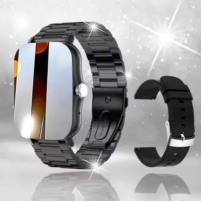 2025 Smart Watch 2.01‘’ Full Touch Amoled BT Call Sport Waterproof Watches Heart Rate Blood Pressure SmartWatch for Men Women - Qoraheyhub