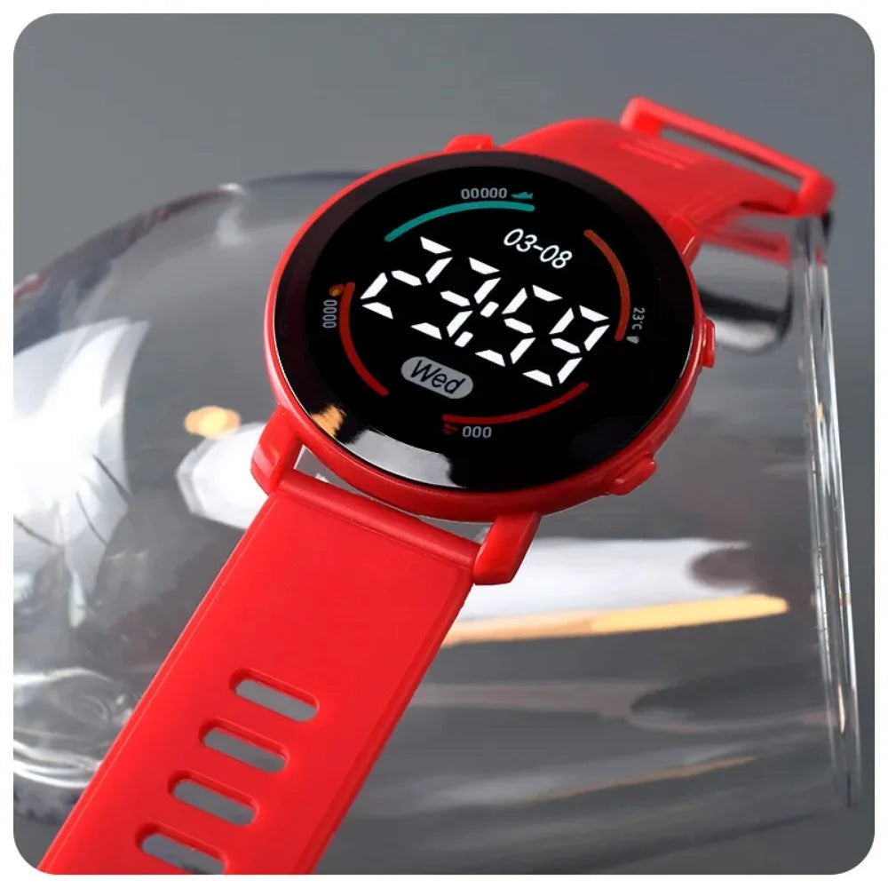 Children's Watches Fashion Digital Watches for Kids Waterproof Sport LED Electronic Wristwatch Simple Boys Girls Student Clock - Qoraheyhub
