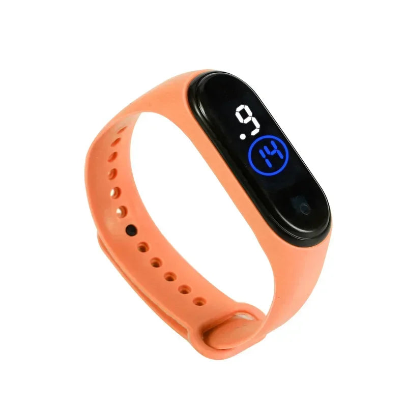 Fashion Sports Watch for Kids Children Waterproof Led Digital Watch Ultra-light Silicone Strap Teen Boys Girls WristWatch Unisex - Qoraheyhub