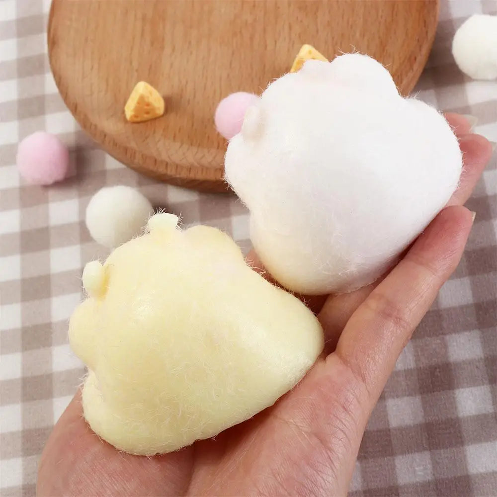 Cute Taba Squishy Hamster Squeeze Toy Cartoon Fidgets Toy Funny Plush Pinch Decompression Toy Stress Relief For Kids Adults Gift - Qoraheyhub