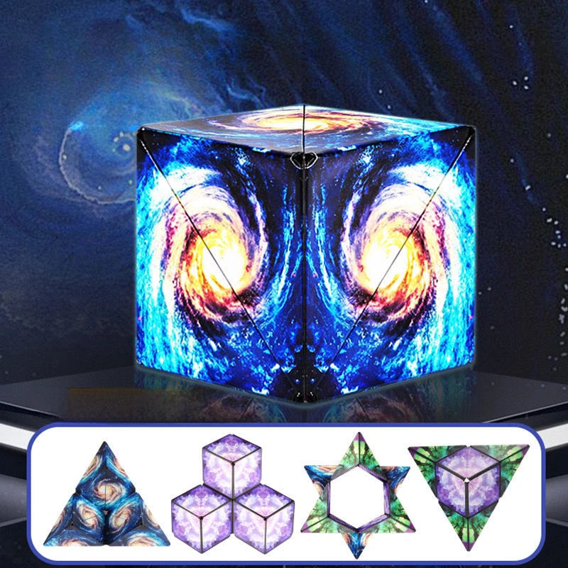 Magic Infinite Cosmic Cube Shasibo Cubes Magnetic Changeable Cubes Magnetic Cubes Magnet Fidget AntiStres Flip Cubic Puzzle Toys - Qoraheyhub
