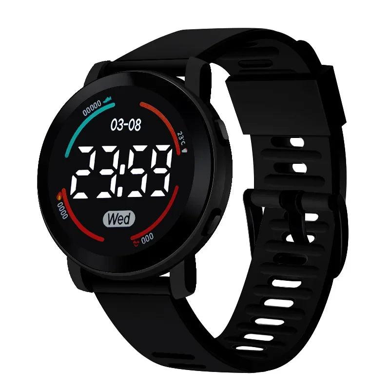 Children's Watches Fashion Digital Watches for Kids Waterproof Sport LED Electronic Wristwatch Simple Boys Girls Student Clock - Qoraheyhub