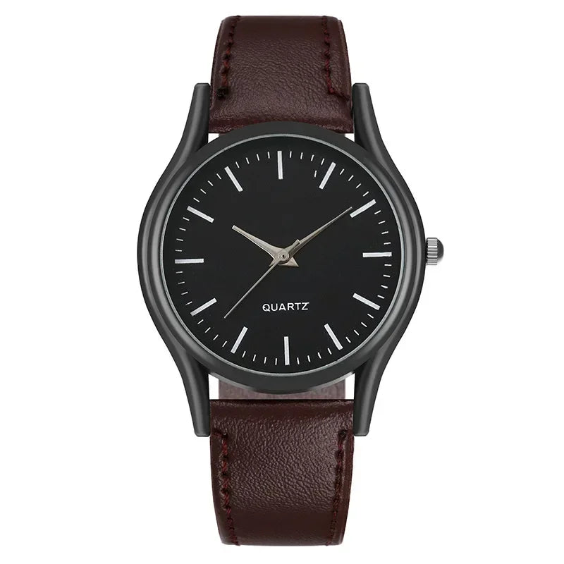 Reloj Hombre Watches for Men Business Mens Watch Luxury Leather Bracelet Quartz Wristwatch Casual Clock Gift Montres Hommes - Qoraheyhub