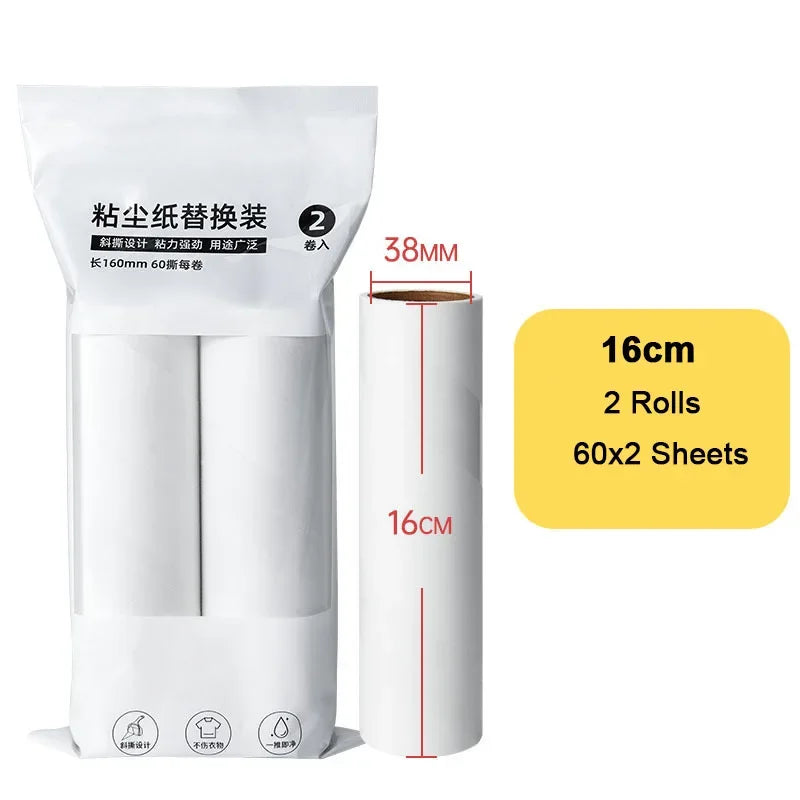 Long Handle Lint Roller Brush Pet Hair Remover Roller Retractable Dust Hair Roller Stick Tearable Clothes Bed Hair Removal Brush - Qoraheyhub