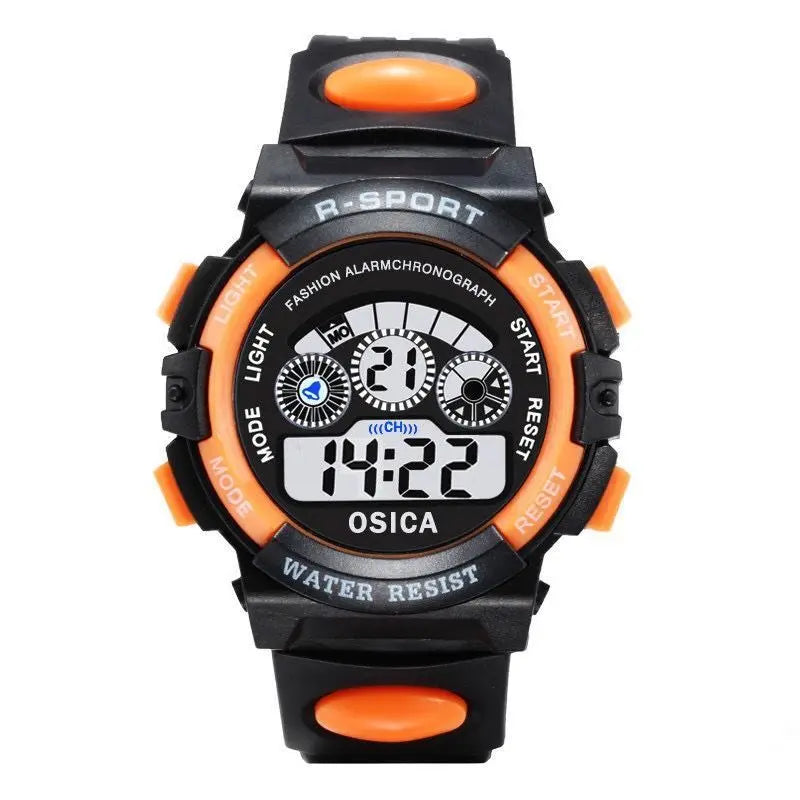 Children Watch Sport Kids Watches Silicone Strap Waterproof LED Digital Watch For Kid Children Student Girl Boy Wristwatch Clock - Qoraheyhub
