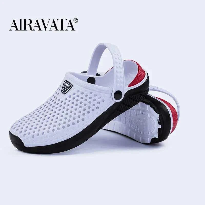 Unisex Fashion Beach Sandals Thick Sole Slipper Waterproof Anti-Slip Sandals Flip Flops for Women Men