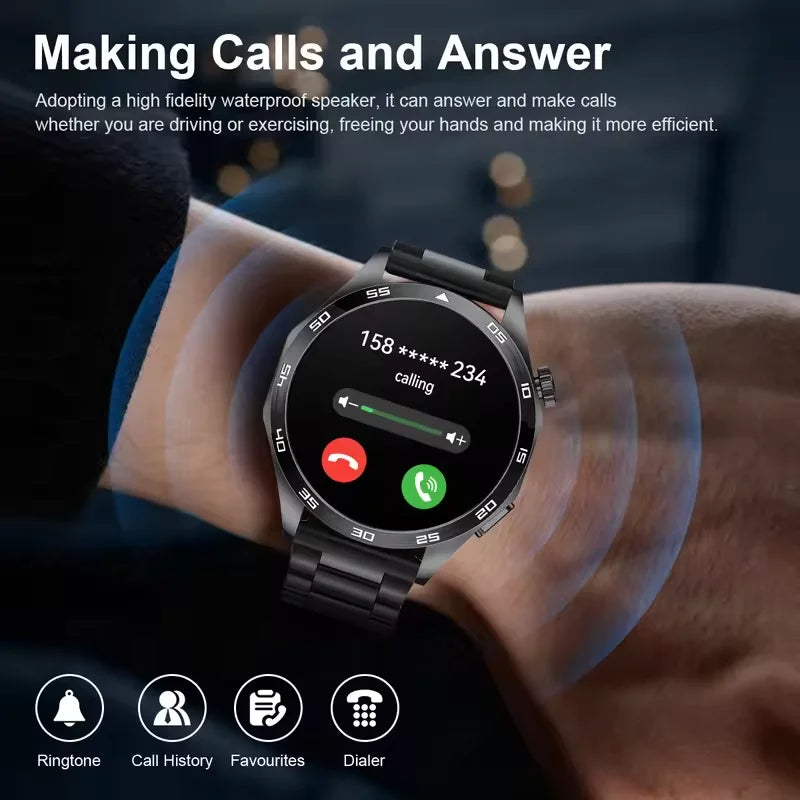 For HUAWEI GT5 Pro GPS NFC Smart Watch Men 360*360 AMOLED Screen Heart rate Bluetooth Call IP67 Waterproof Man Smartwatch 2025 - Qoraheyhub