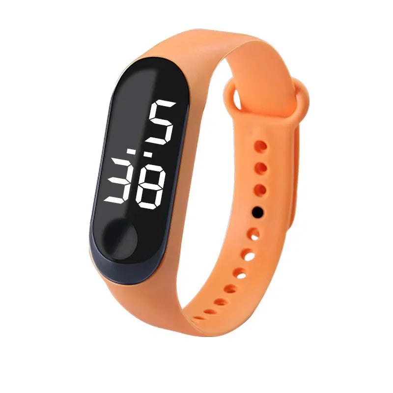 Fashion Sports Watch for Kids Children Waterproof Led Digital Watch Ultra-light Silicone Strap Teen Boys Girls WristWatch Unisex - Qoraheyhub