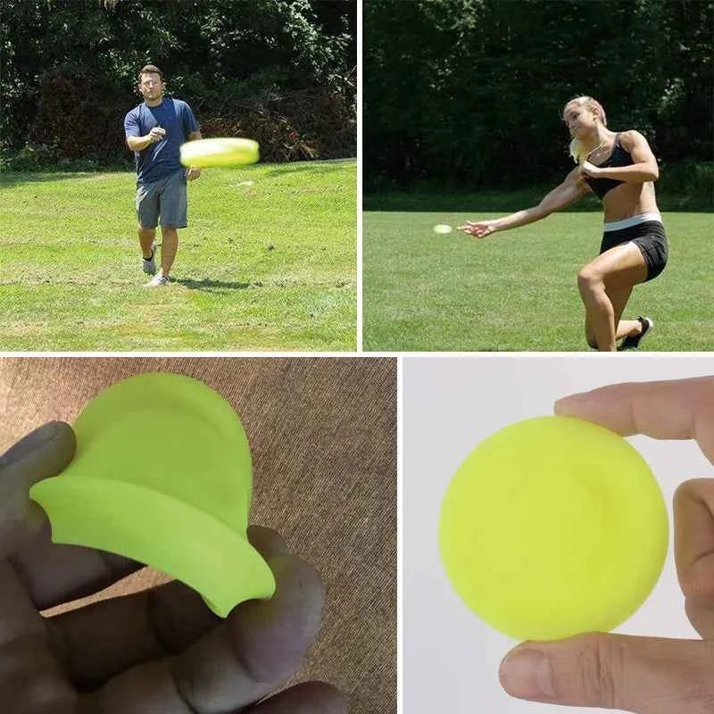 1 Pcs Mini Beach Fly Disk Kids Adult Silicone Outdoor Sports Decompression Disc Fun Entertainment Pocket Toys Xmas Gift