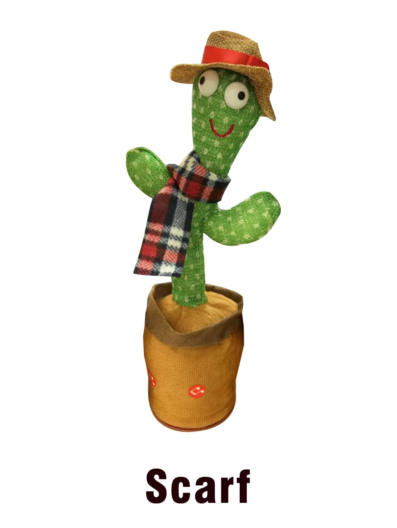 Children's Electronic Dancing Cactus Sound Toy Phone Plush Shine Sing Talking 120 Songs Recording Birthday Party Christmas Gift - Qoraheyhub