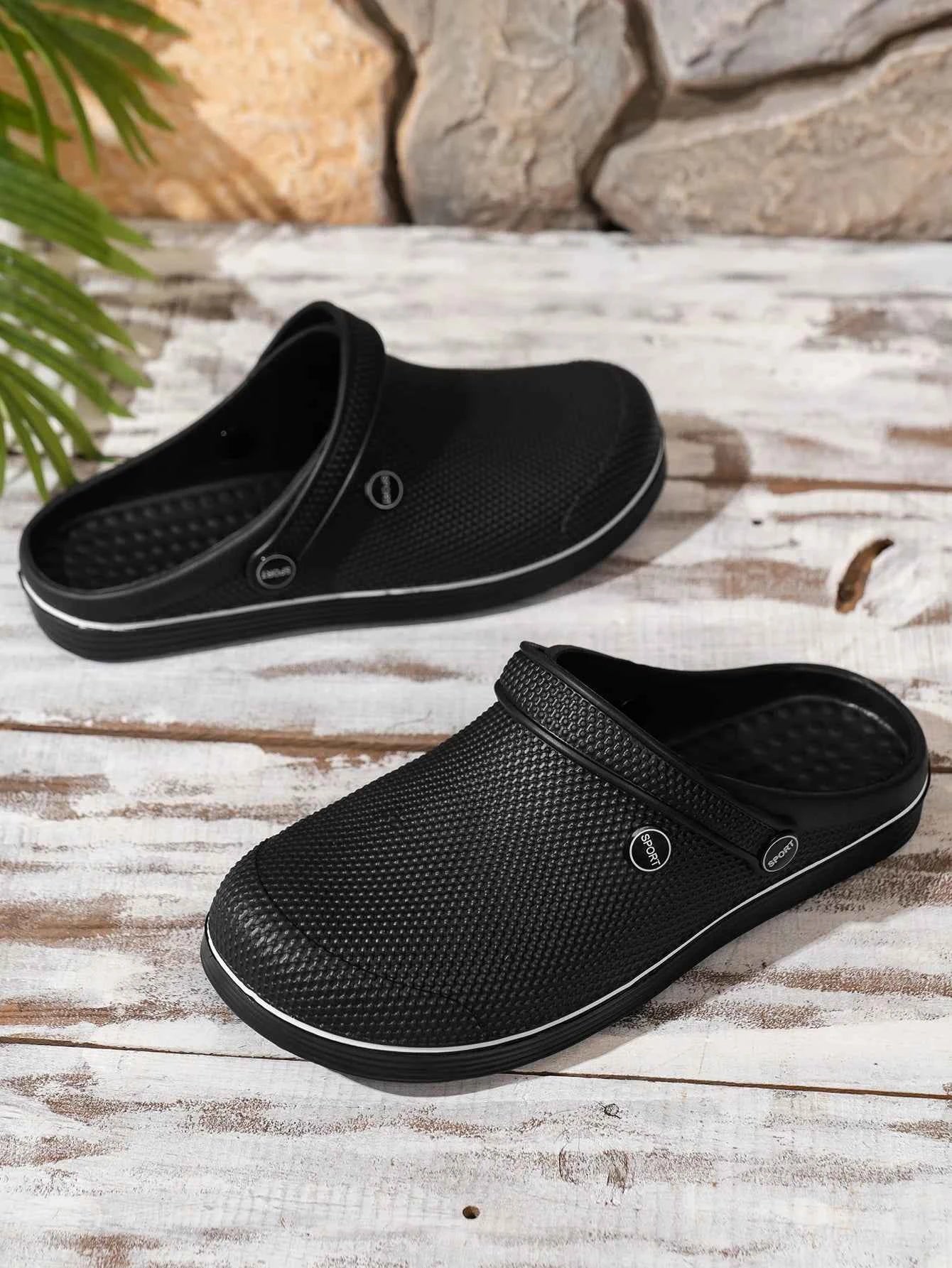 Men's Flat-Soled Clogs Are Breathable, Comfortable, Non-Slip, Wear-Resistant, Casual and Versatile, Daily Home Outing Work Shoes