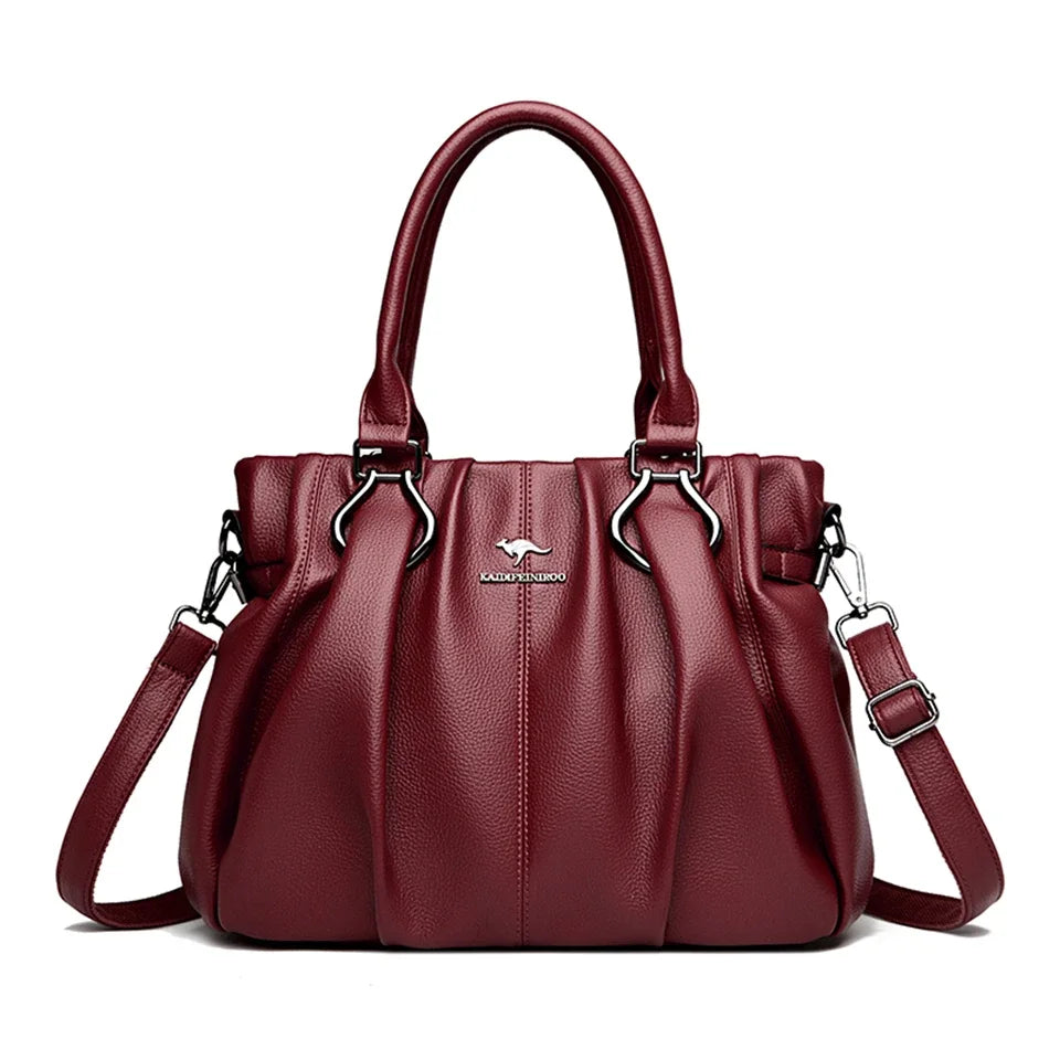 Genuine Casual Tote Bag Luxury Handbags For Women Designer Purses and Handbag High Quality Soft Leather Commuting Hand Bags