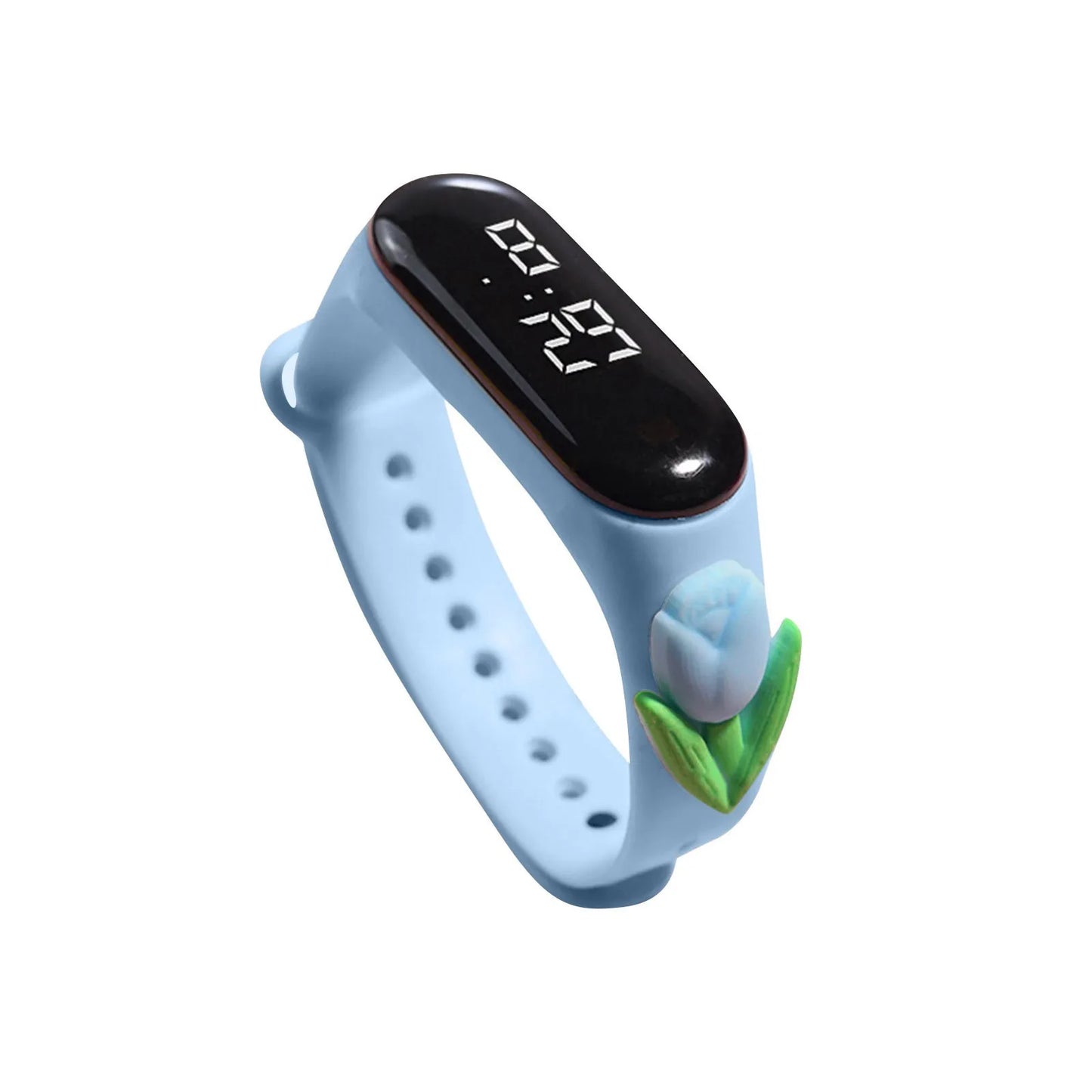 Multi-color Smart Watch For Children Boy Girl Fashion LED Digital Wrist Watches Silicone Strap Waterproof Sport Watch Relogio - Qoraheyhub