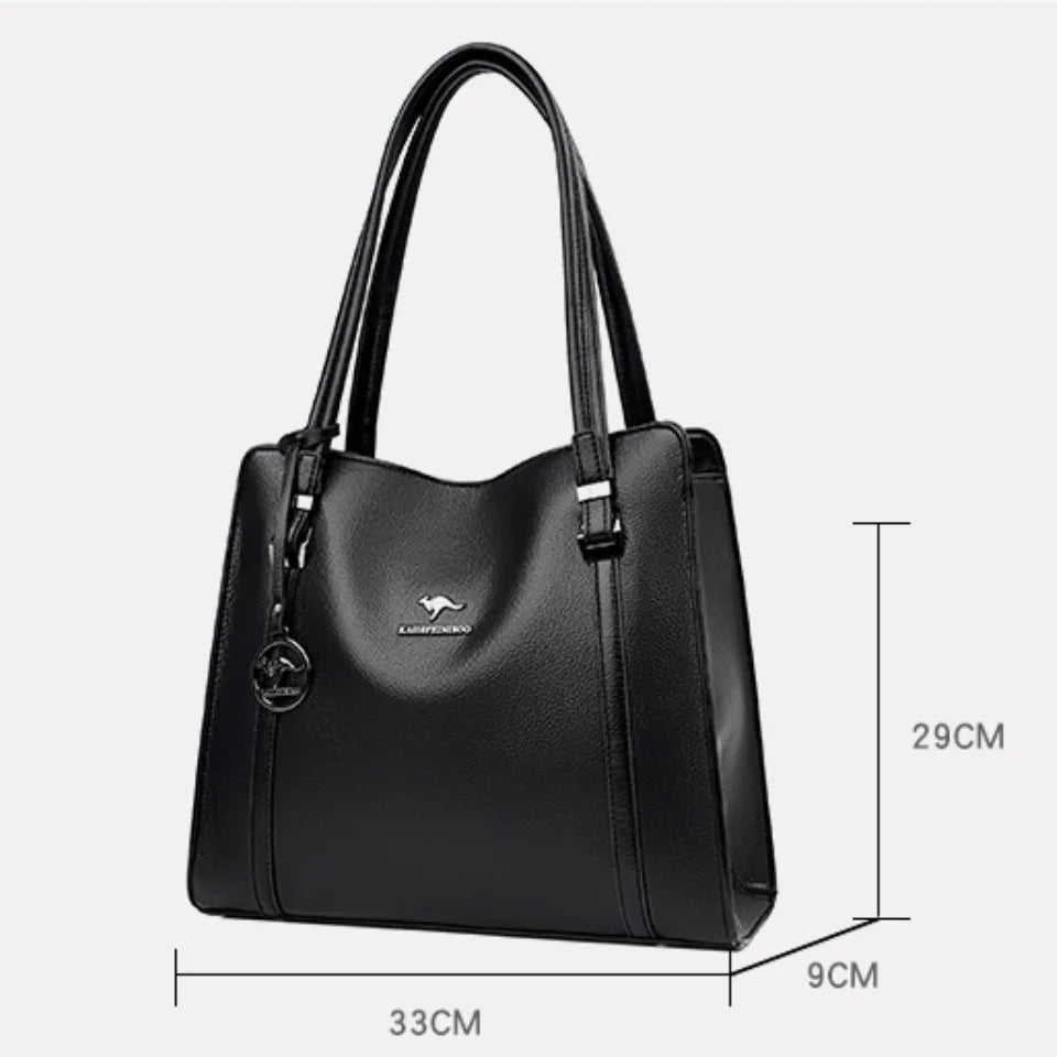 Genuine Brand High Quality Pu Leather Casual Tote Luxury Handbags Women Bags Designer Shoulder Top-handle Bags for Women Sac