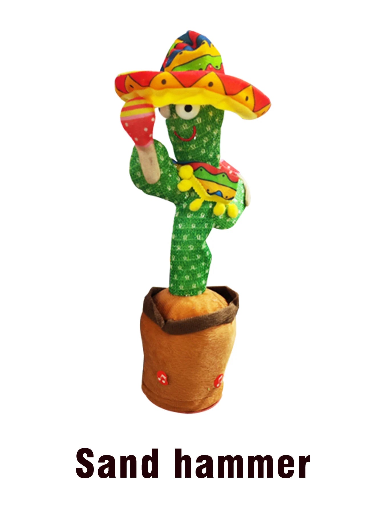 Children's Electronic Dancing Cactus Sound Toy Phone Plush Shine Sing Talking 120 Songs Recording Birthday Party Christmas Gift - Qoraheyhub