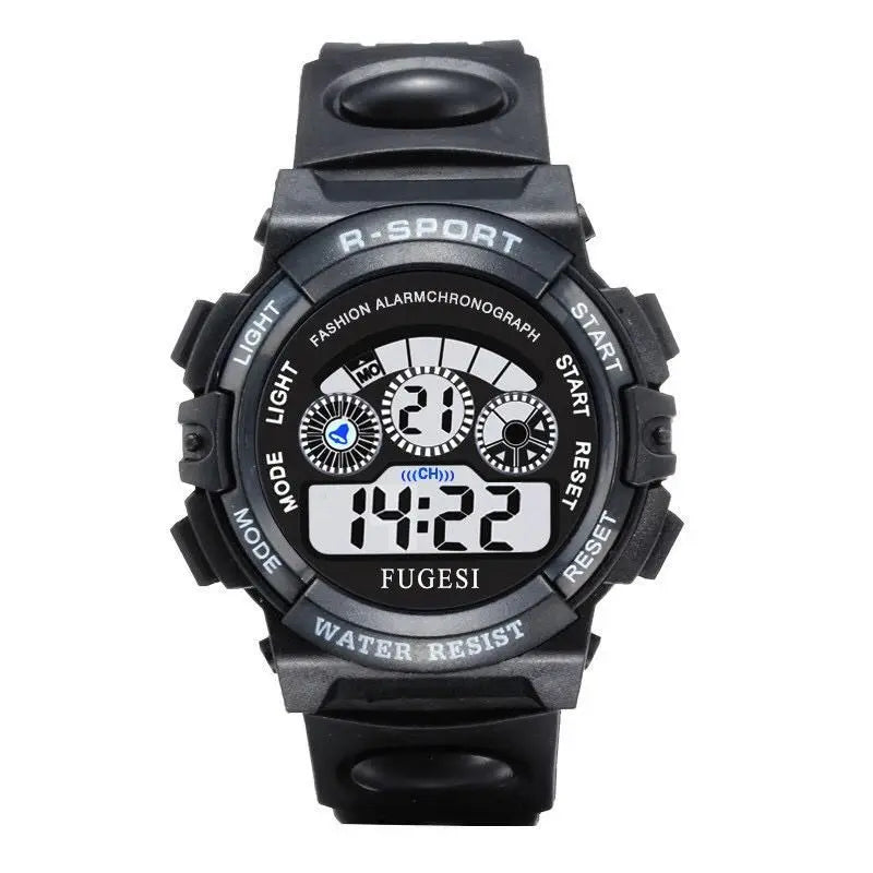 Children Watch Sport Kids Watches Silicone Strap Waterproof LED Digital Watch For Kid Children Student Girl Boy Wristwatch Clock - Qoraheyhub