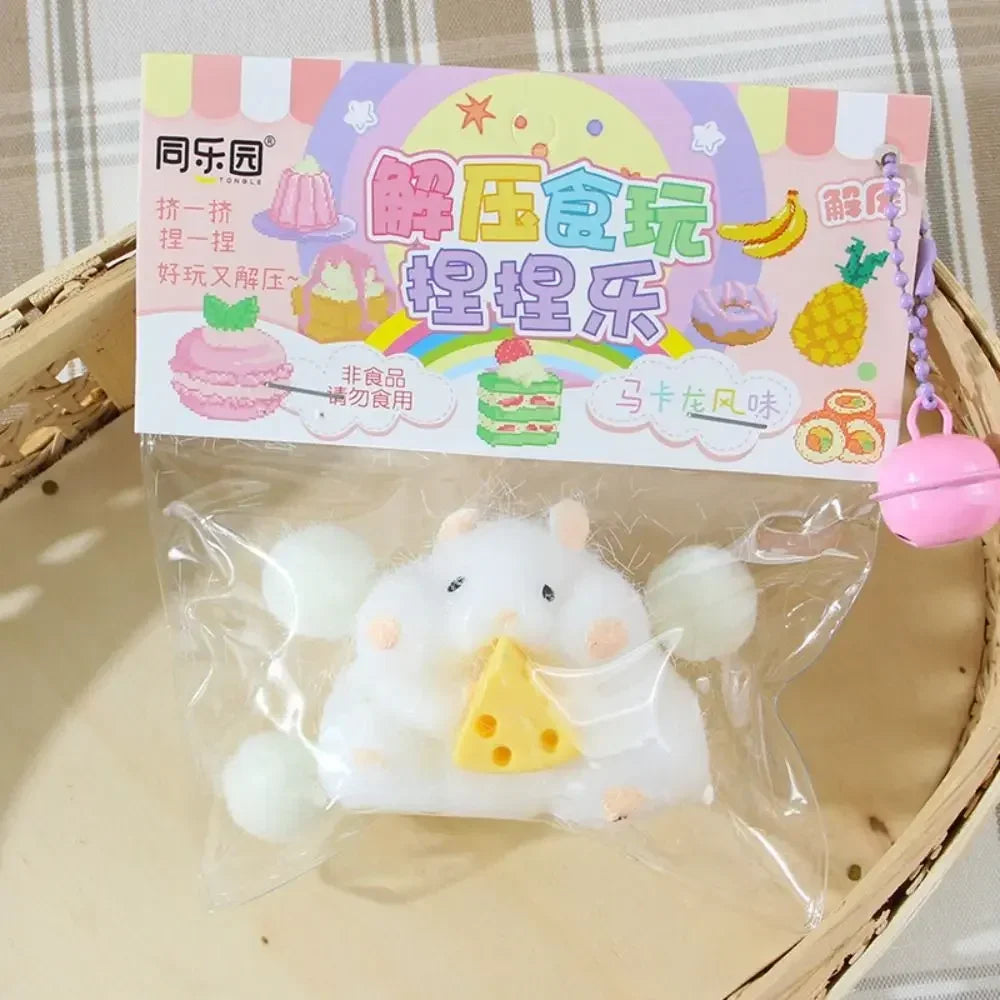 Cute Taba Squishy Hamster Squeeze Toy Cartoon Fidgets Toy Funny Plush Pinch Decompression Toy Stress Relief For Kids Adults Gift - Qoraheyhub