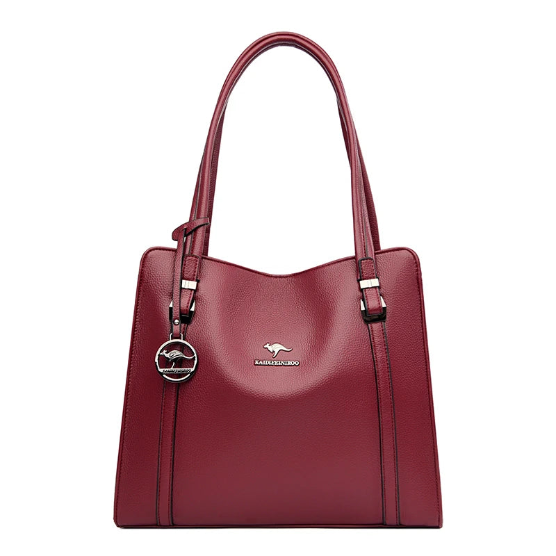 Genuine Brand High Quality Pu Leather Casual Tote Luxury Handbags Women Bags Designer Shoulder Top-handle Bags for Women Sac
