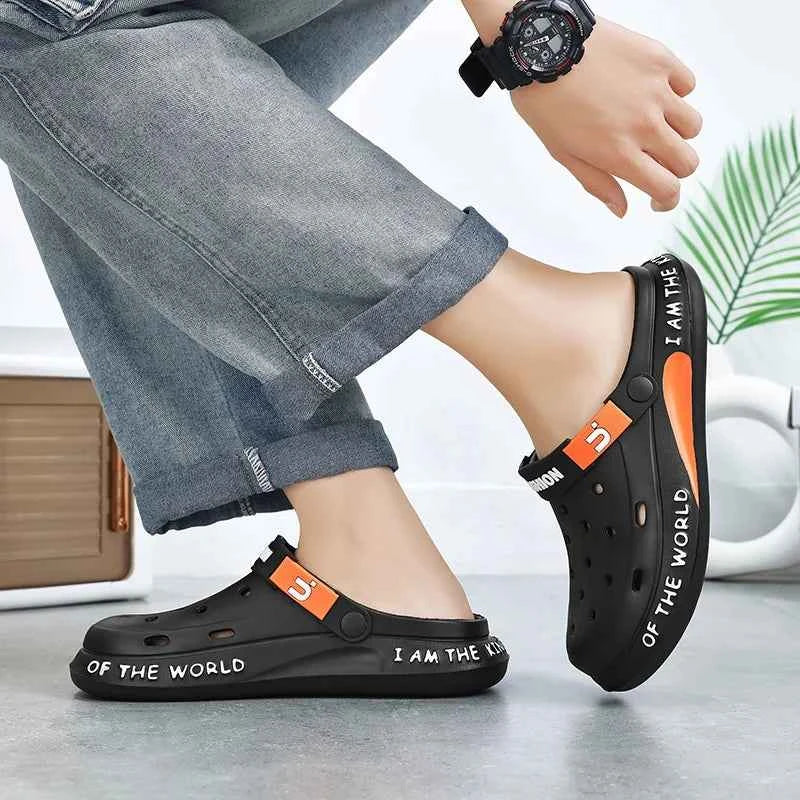 Summer Outdoor Soft Bottom Slip Flops Men's Beach Shoes Unisex Garden Clogs Shoes Slippers Sandals for Men and Women
