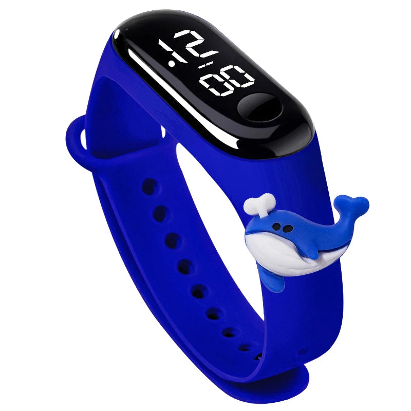 Waterproof Sports Watch for Kids Cartoon Dinosaur Unicorn Toys Children Led Digital Electronic Watch for Boys Girls Bracelet - Qoraheyhub