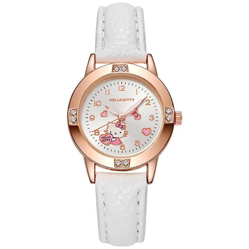 Sanrio Hello Kitty Watch Kawaii Kuromi Cinnamoroll Quartz Casual Fashion Melody WristWatch Women Kid Girl Children Gift - Qoraheyhub