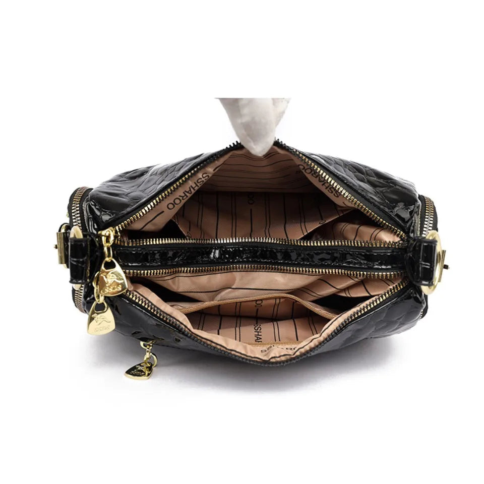 Genuine Brand High Quality Patent Leather Casual Tote Luxury Handbags Women Bags Designer Shoulde Hand Crossbody Bags for Women