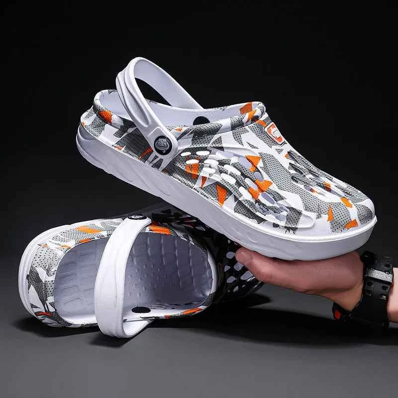 48-49 Men's Outdoor Clogs Beach Shoes Breathable Sandals Home Slippers Summer Slip On Shoes Men Flip Flops Shoes Sandalias Mujer
