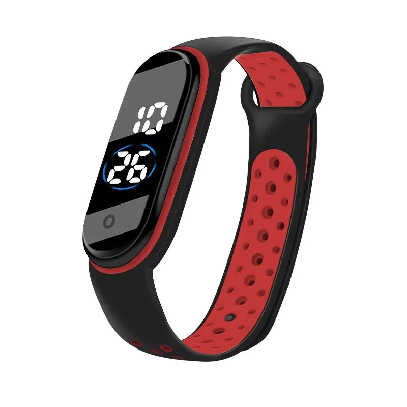 Fashion Sports Watch for Kids Children Waterproof Led Digital Watch Ultra-light Silicone Strap Teen Boys Girls WristWatch Unisex - Qoraheyhub