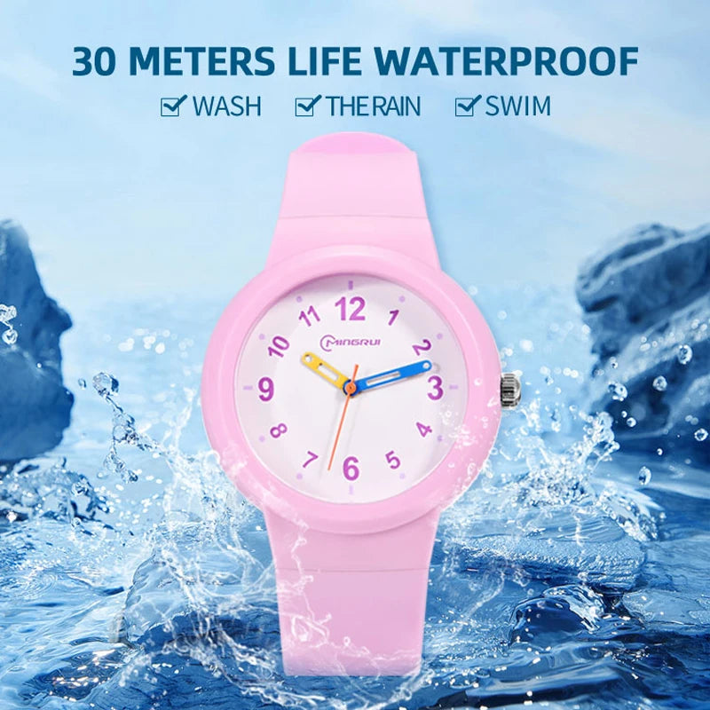UTHAI CA03 3-12 Year Old Children's Watch Fashion Simple Sports Comfortable Waterproof High Boys Girls Quality Quartz Watches - Qoraheyhub